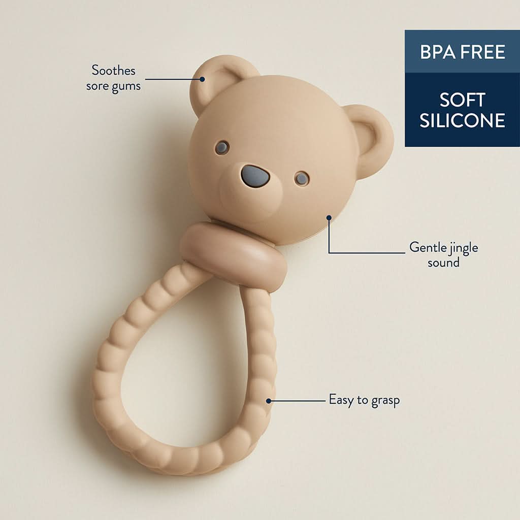 Shake & Smile™ Silicone Rattle Teether - Image 10