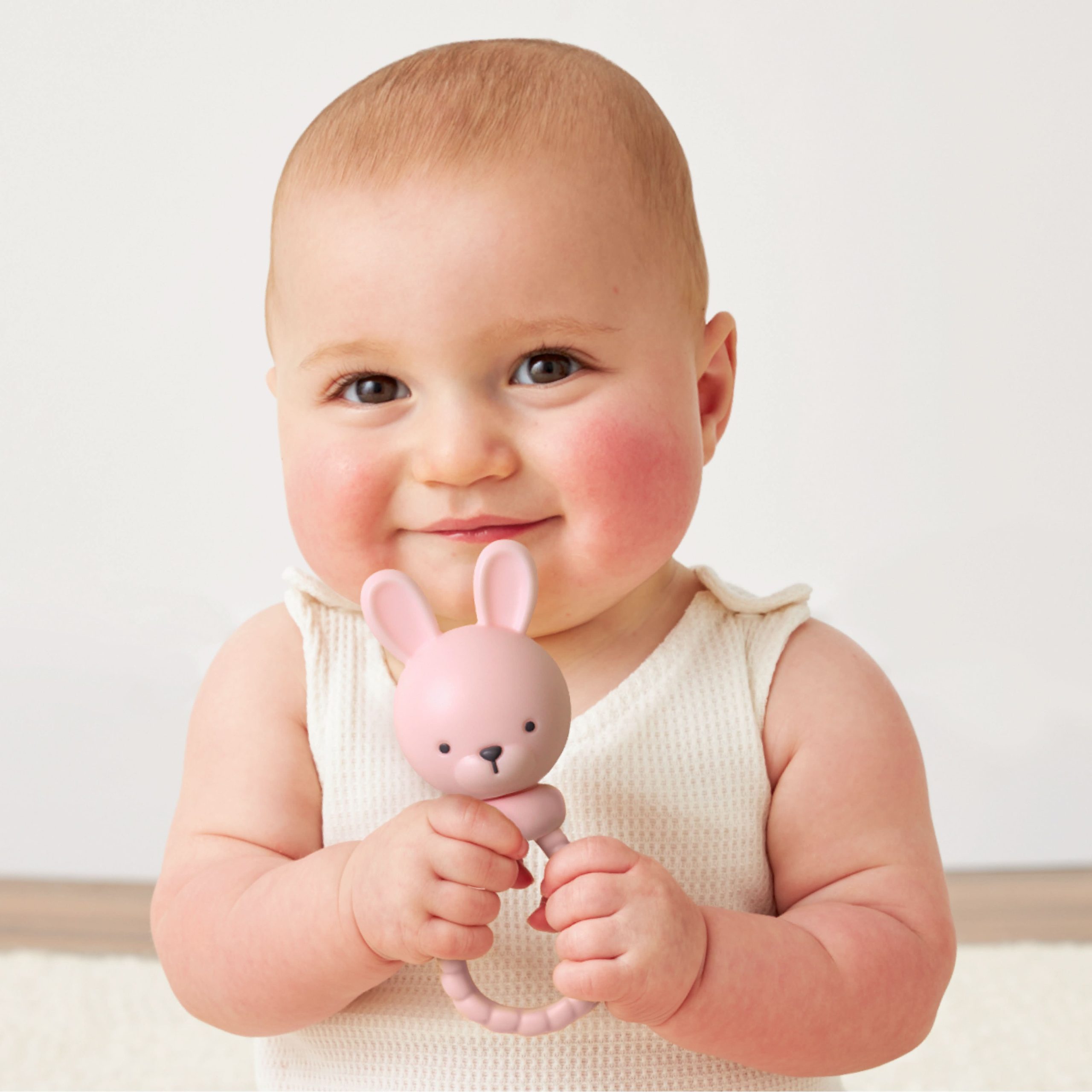 Shake & Smile™ Silicone Rattle Teether - Image 6