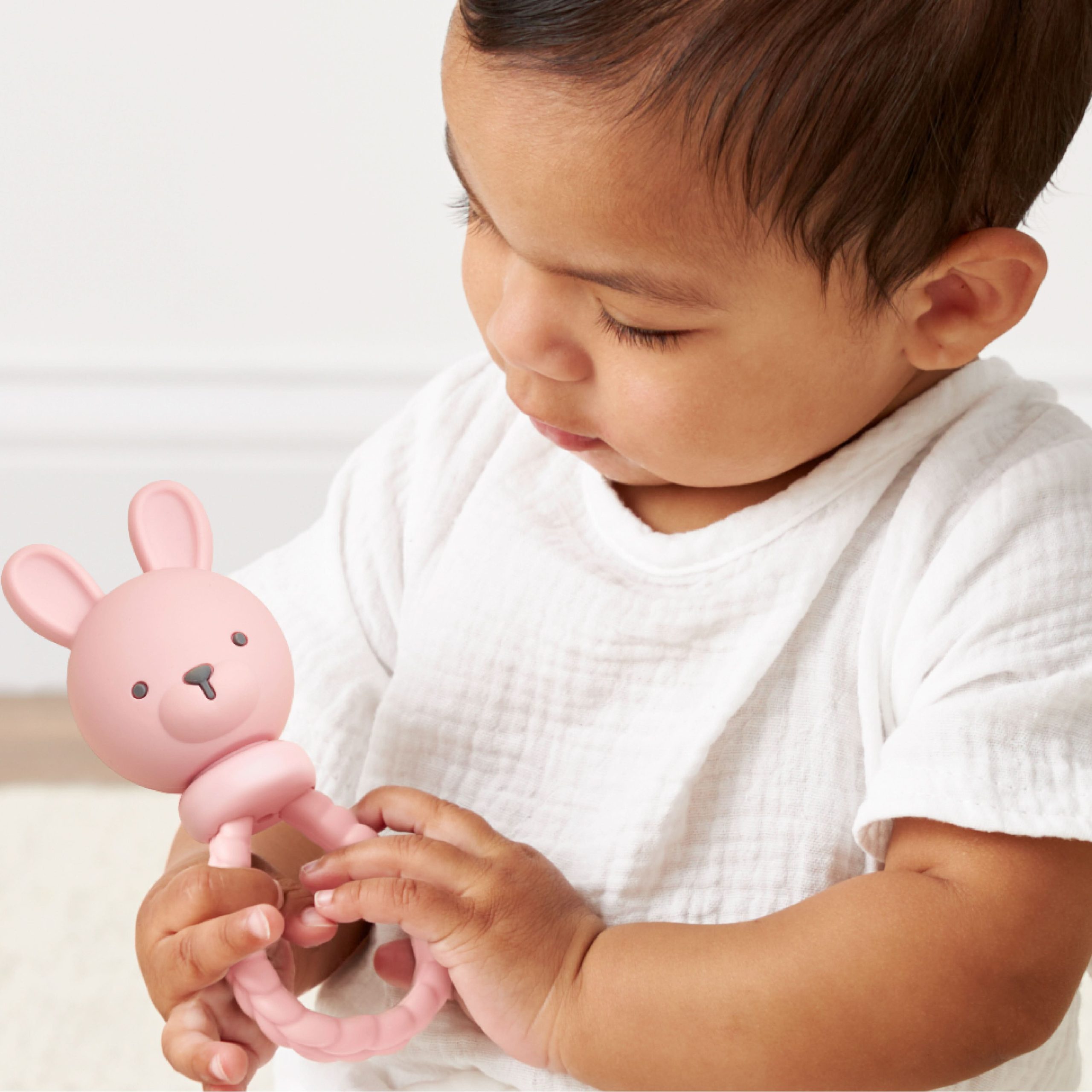 Shake & Smile™ Silicone Rattle Teether - Image 4